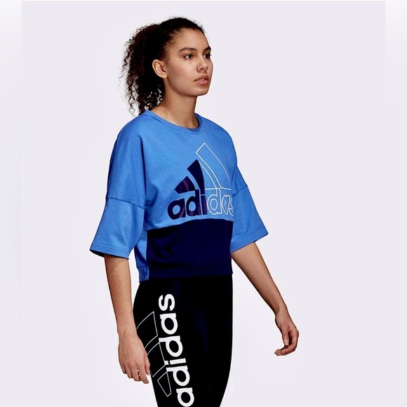 Adidas French Terry Pullover Blue - Picture 10 of 10